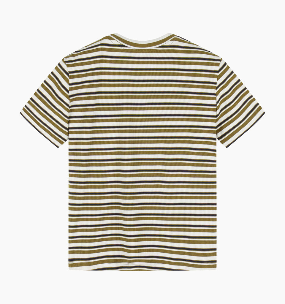 Black striped t-shirt - sisley k short sleeve t-shirt - Beige | Sisley K image number 2